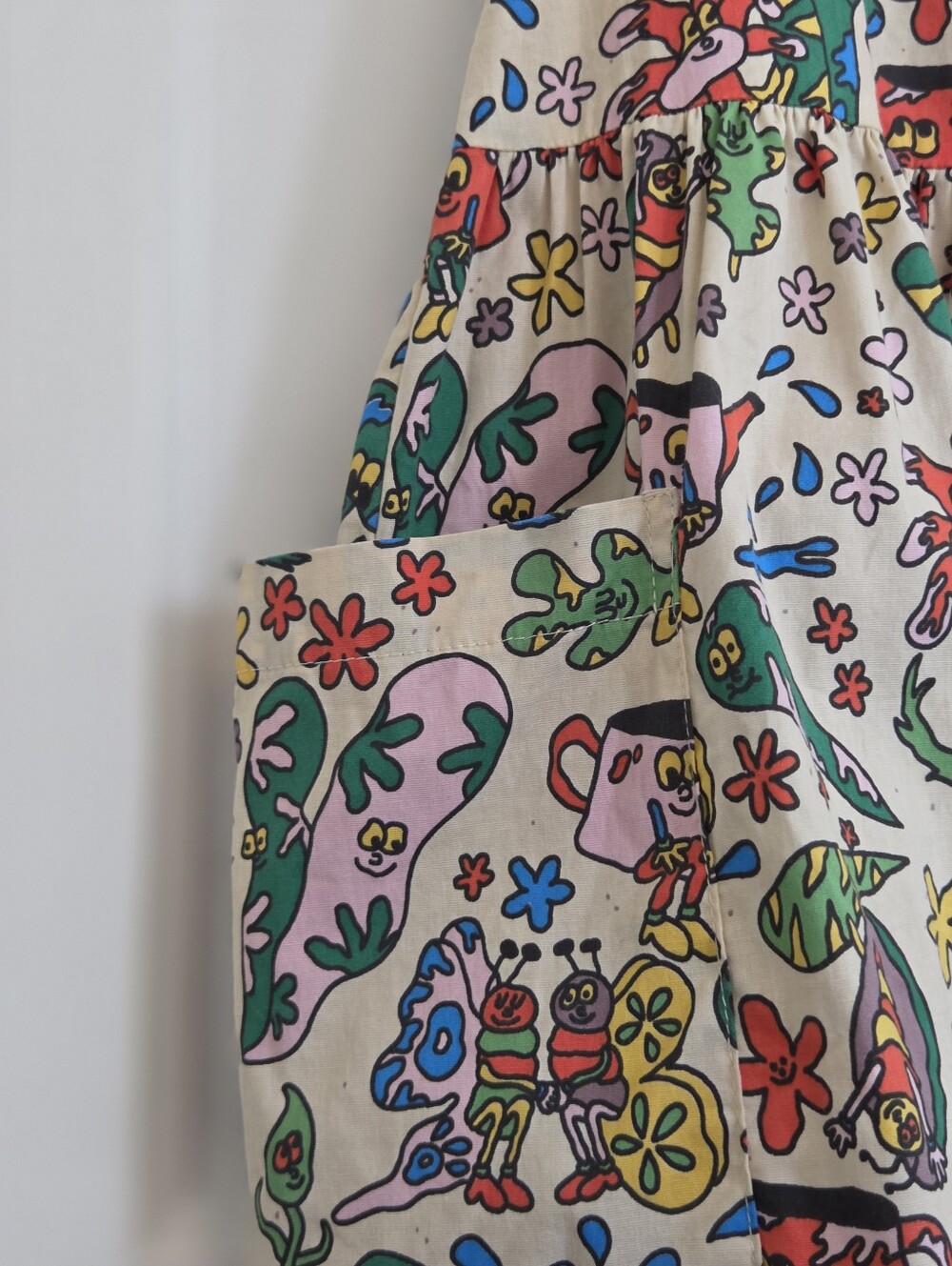 Nooworks Big Pocket Dress Bug Out Aga Giecko Medium NWOT - Picture 2 of 7